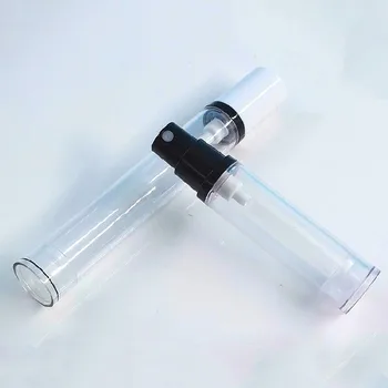 5 ml 10 ml 12 ml 15m Emptyl Bærbare transparent vakuum airless parfume flaske med Sort Srpayer Genopfyldning Klart airless flaske