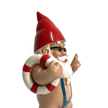 Elskelige Have Gnome-Statue, Harpiks Nøgen Goblin Gnome Dværge Ornamenter Håndværk 15cm Kunst Indretning