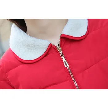 Lang Vinter Frakke Kvinder Jakker koreanske Nye Plus Size Sort Varm Kvindelige Casual Bomuld Womens Dunjakke Parka 2XL3XL