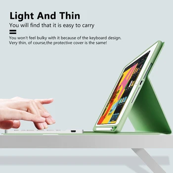 Farve Tastatur taske Til iPad 10.2 2019 Pro 11 2020 Luft 3 10.5 2019 Tilfældet for iPad 9.7 2018 Luft til iPad 2 7 10.2 Dække Tastaturet