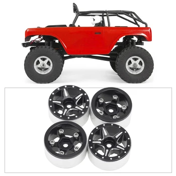 4/Sæt Metal 10cm Hjul Nav Fælge til Aksial SCX24 90081 1:24 RC Crawler Bil