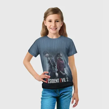 Børne-T-shirt-3D Resident Evil 2 genindspilning