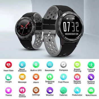 M6 Smart Ur GPS Mænd Smartwatch med Udendørs Sport Fitness Tracker puls Smart Ur
