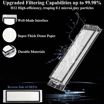 HEPA Filter Reservedele til XiaoMi Mijia Roborock S50 S51 S55 S5Max S6 Støvsuger med Støv-Box Filter Tilbehør