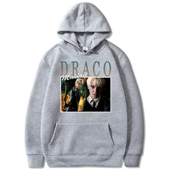 Hot Salg Draco Malfoy Trykt Fashion Hættetrøjer Oversize Classsic Par Unsiex Høj Kvalitet, Komfortable Populære Streetwear Stil