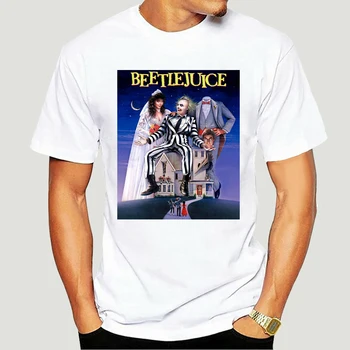 2021 overdimensionerede Beetlejuice Plakat Officielle Tim Burton Betelgeuse gyserfilm Sort Herre Tshirt 3331X harajuku