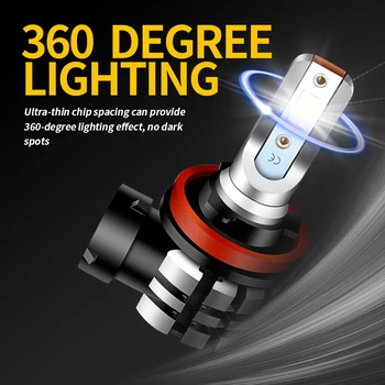 2X Opgradere Super Lyse LED-Pære 9005 HB3 9006 HB4 H7 H1 H8 H11 Led Tåge Lys DRL for Audi Kia BMW, Ford, Subaru Toyota Volvo
