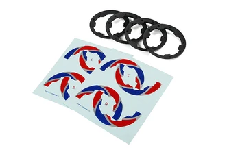 1/5 Rc Bil Rofun Racing Plastik Hjul Hub Ydre Ring og Sticker-Kit for Hpi Rovan Km Baja 5b, 5t 5sc Dele