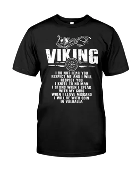 Viking Symbol Bomuld T-shirts Til Mænd Odin Tatoveringer Se Dig I Valhalla 3D Printet Mode Sommeren Korte Ærmer Casual Unisex Toppe