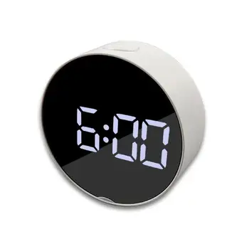 Multifunktionelle Elektronisk Ur Bedside Alarm Clock Soveværelse S8V6 Digitale Spejl For at Leve Skærmen Klokken Stort Værelse Led Col M3U4